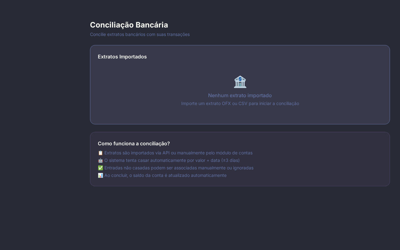 Conciliação Bancária